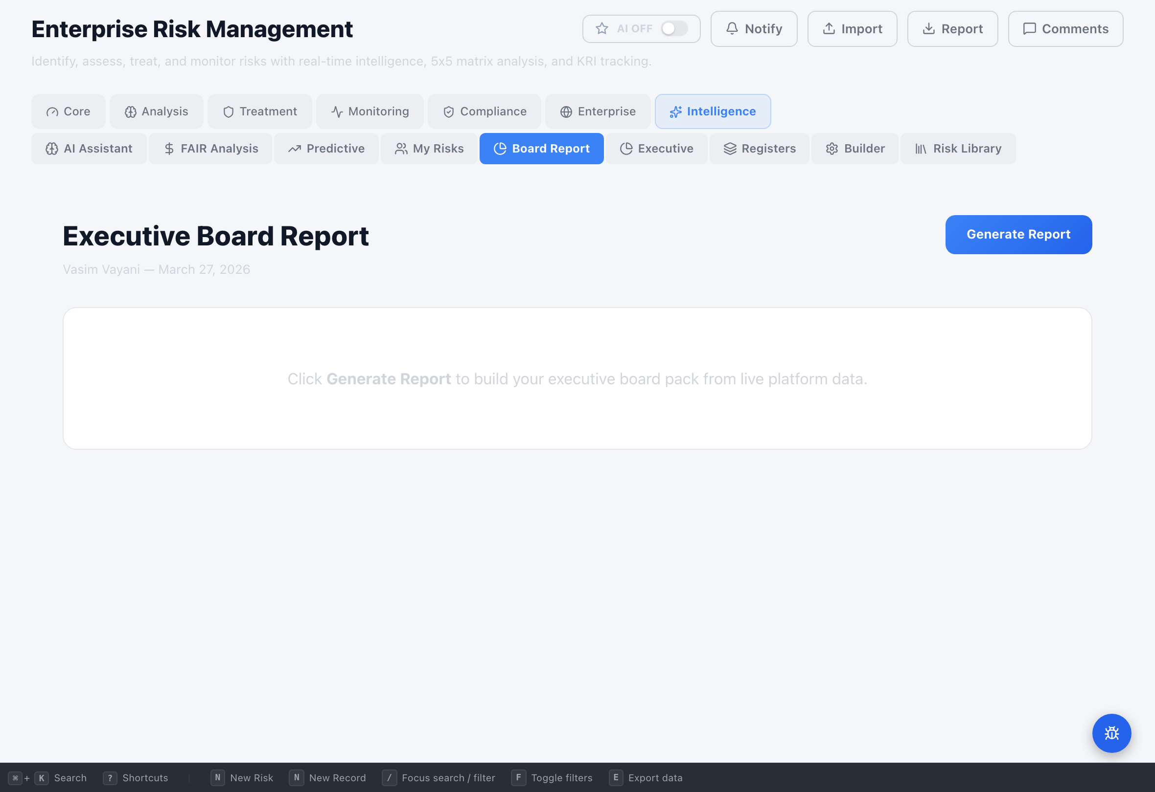 Risk Management view 7 - Compliance Enablers
