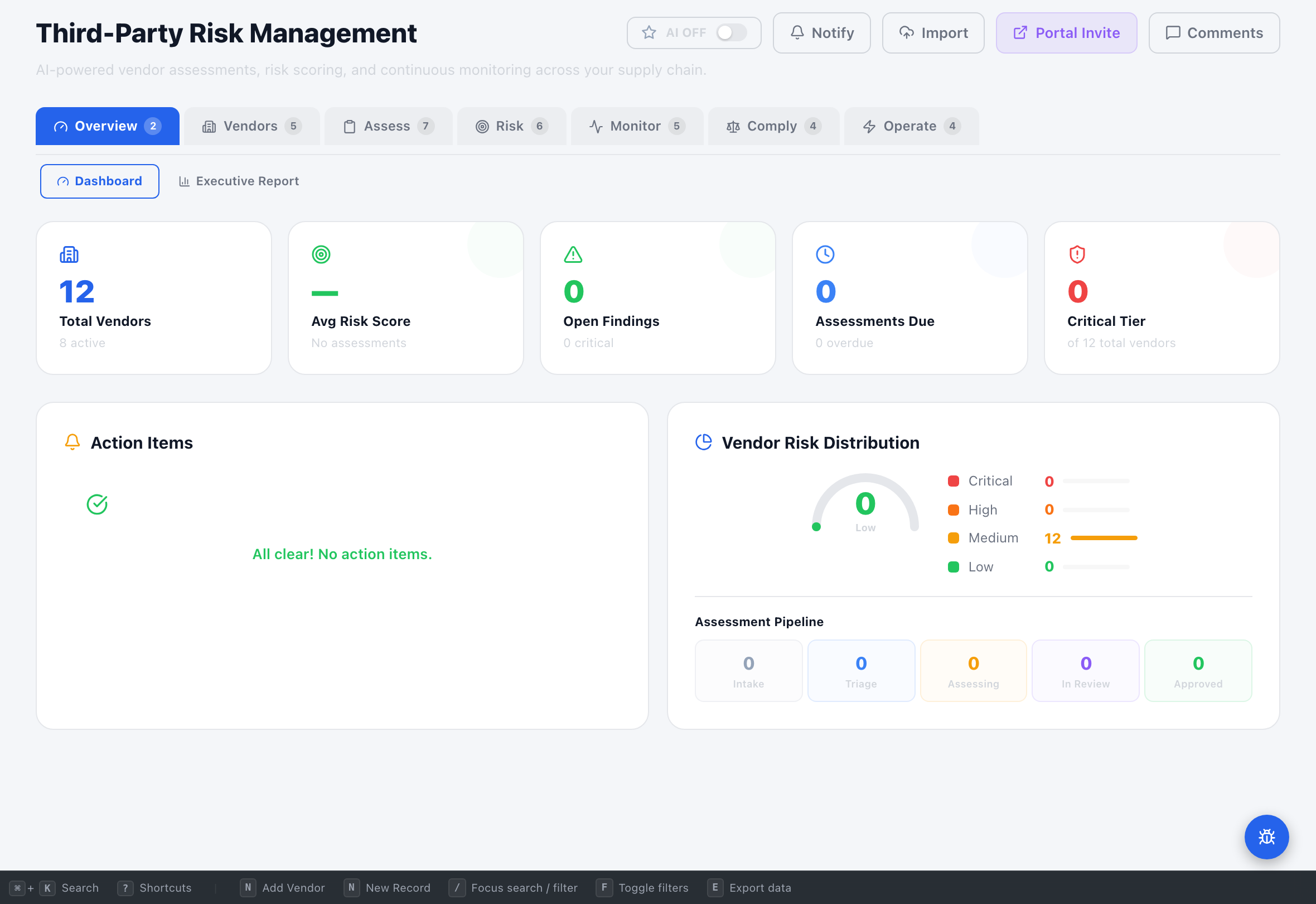 Vendor Risk Management - Compliance Enablers Platform