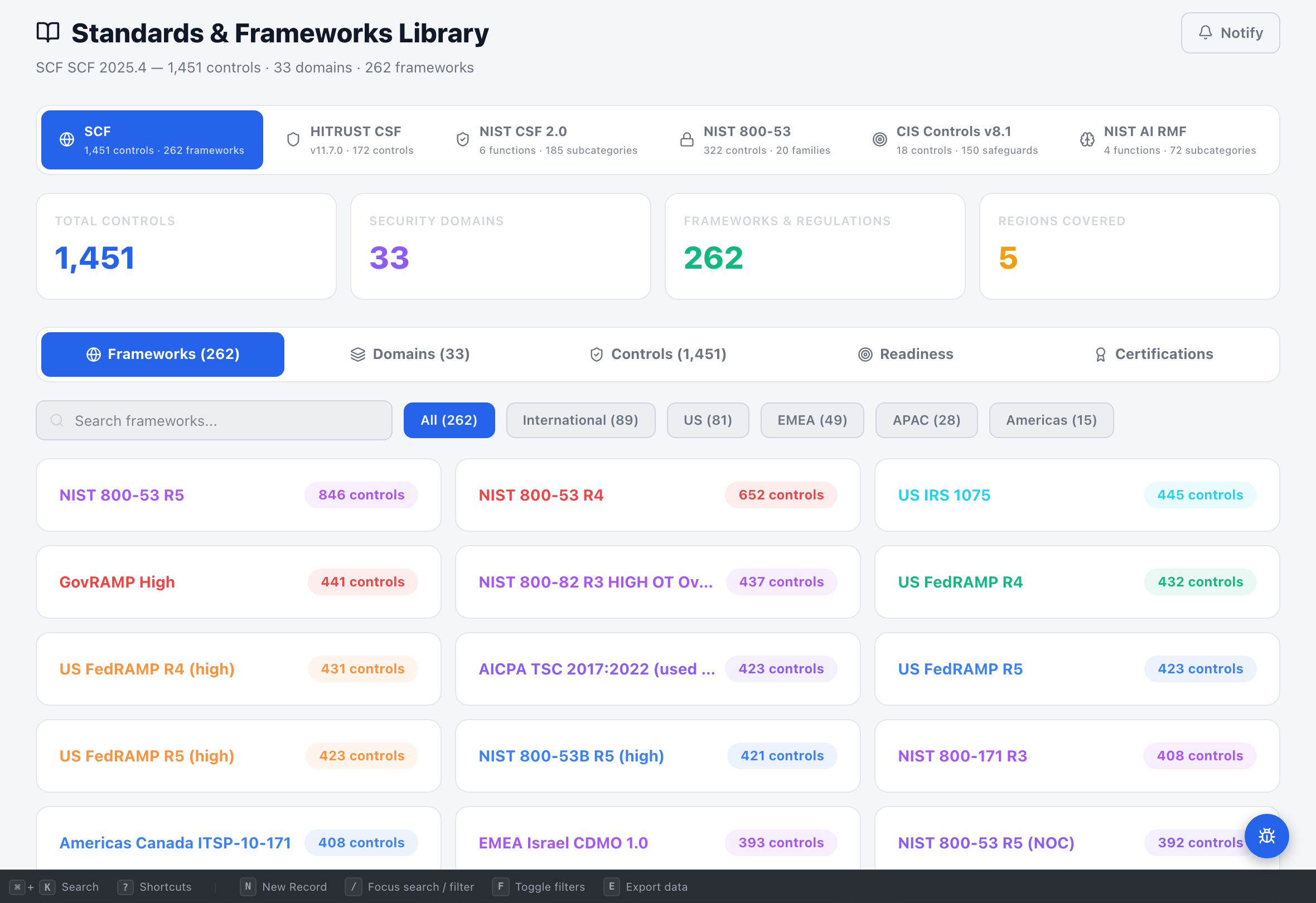 Standards Library - Compliance Enablers Platform